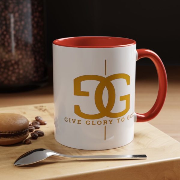 GG2G Mug Crimson/White/Gold Designer Logo