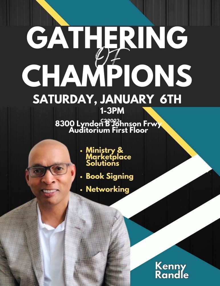 Gathering of Champions - Kenny Randle - Saturday January 6th, 2024 1-3 PM