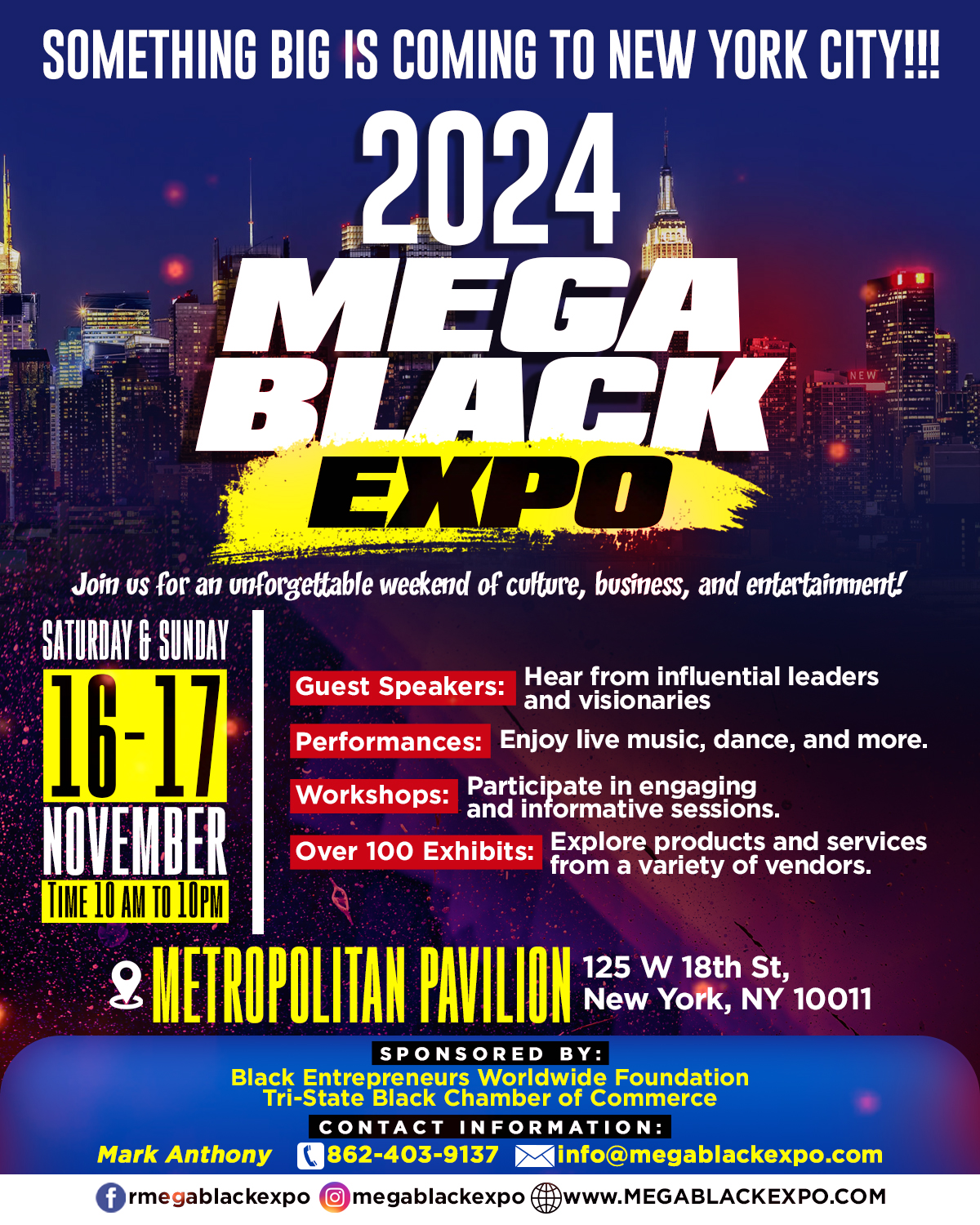 MEGA BLACK EXPO New York City 2024