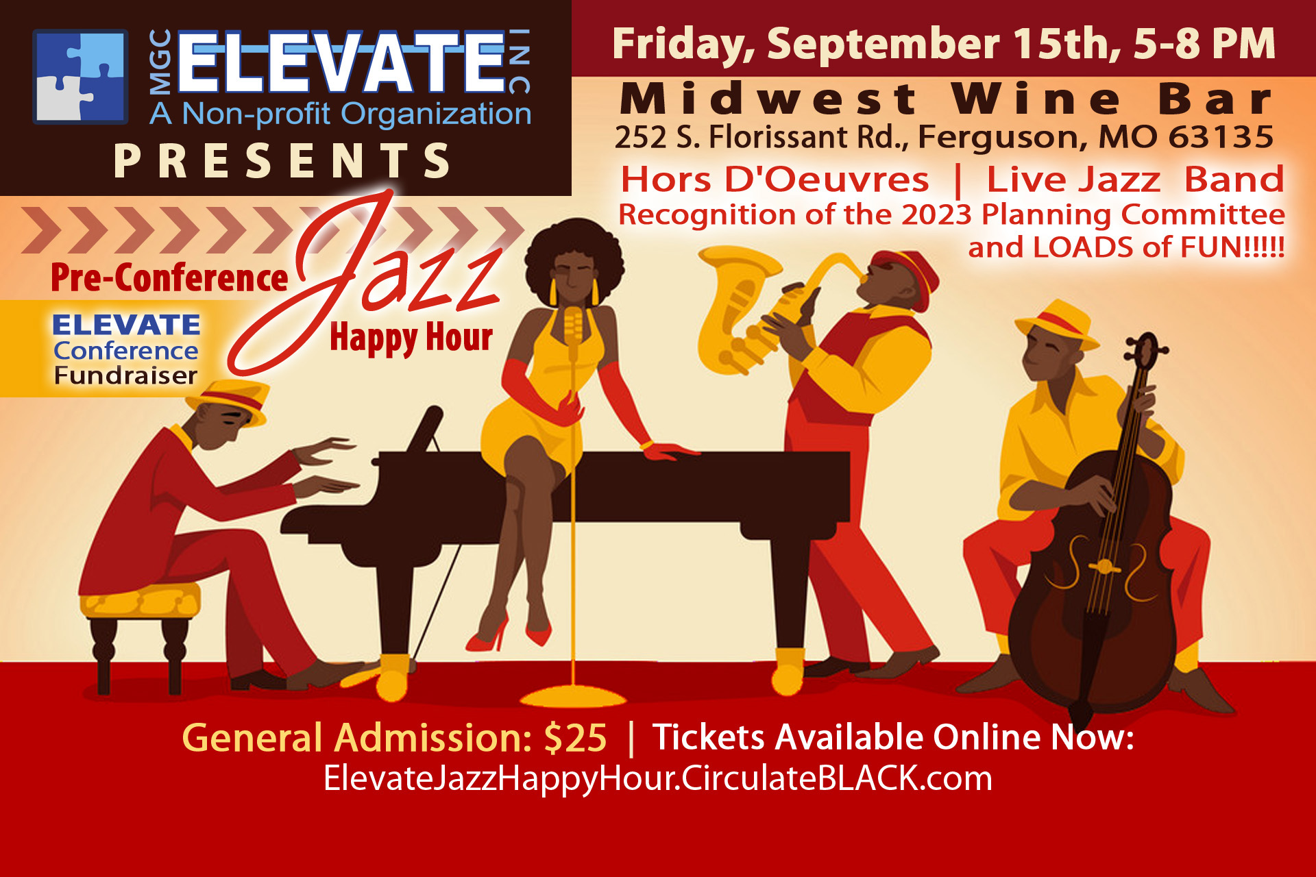 ELEVATE Conference | Pre-Conference Jazz Happy Hour